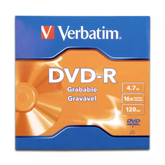 DISCO VERBATIM DVD-R 16X 4.7GB SOBRE INDIVIDUAL