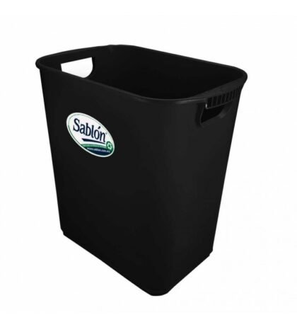 CESTO BASURA AZOR SABLON JUMBO CON ASA NEGRO
