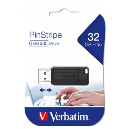MEMORIA USB 32GB VERBATIM PINS 2.0 NEGRO