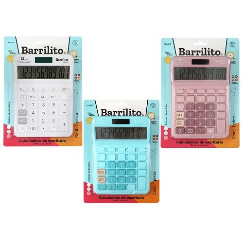 CALCULADORA DE ESCRITORIO BARRILITO 12DIG CE8809