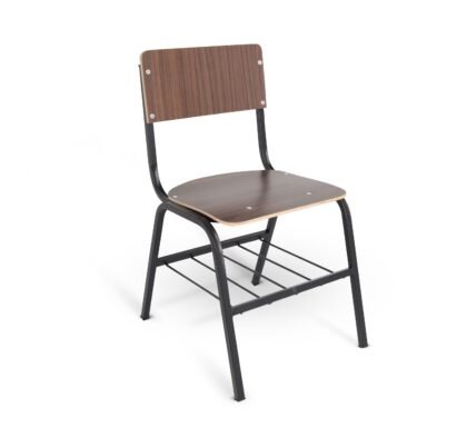 SILLA DE TRIPLAY CON LAMINANDO DE PLASTICO Y PARRILLA ADL