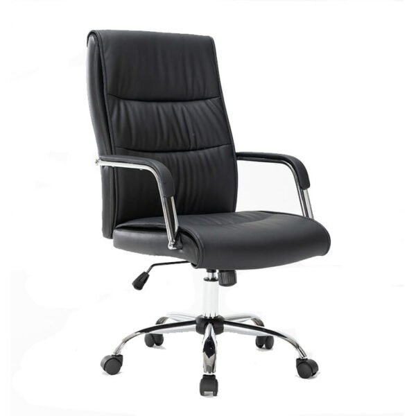 SILLA EJECUTIVA OFIK MAGNUS PIEL NEGRO CROM