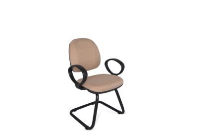 SILLA MIZAR TRINEO CON BRAZOS TAPIZ ELEGIR