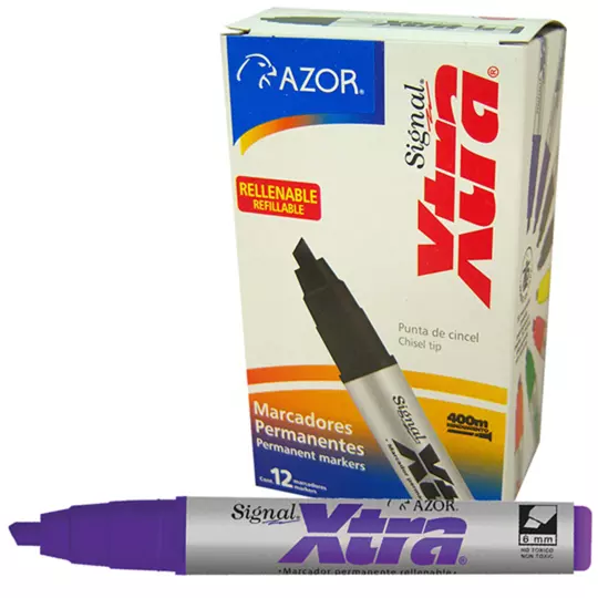 MARCADOR PERMANENTE SIGNAL XTRA AZOR MORADO