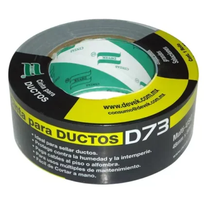 CINTA DUCTO DEVEK 48MMX50MT PLATA