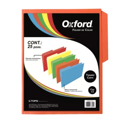 FOLDER OXFORD CARTA NARANJA INT