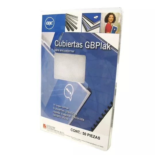 PASTA PARA ENGARGOLADOLAR GBC TAMAÑO OFICIO TRANS