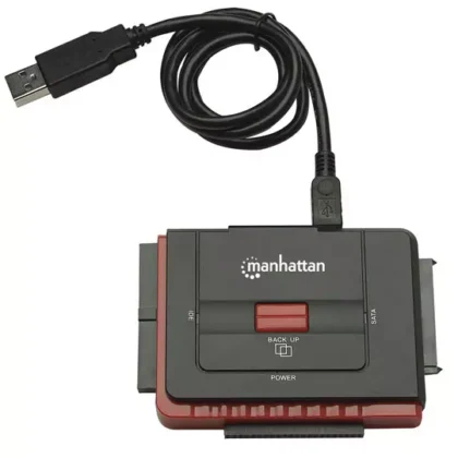CONVERTIDOR USB A DISCOS DUROS MANHATTAN