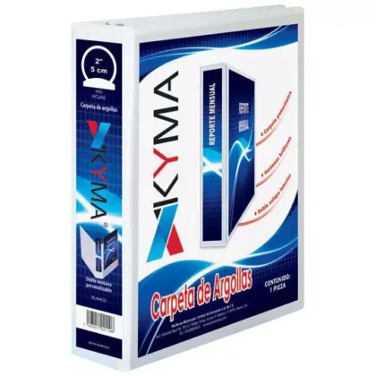 CARPETA KYMA V BLANCA T/O PARA 400HJ "O" 2"
