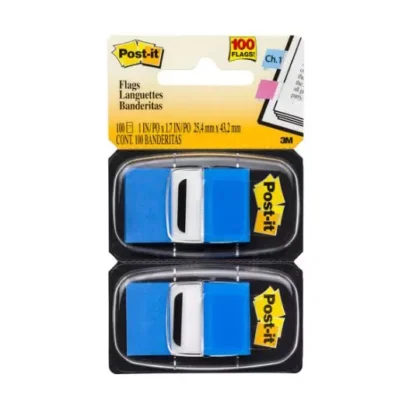 BANDERITAS POS-IT 680-5 2.5X4.3CM AZUL CON 2