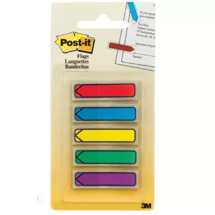 BANDERITAS POST-IT 84AR1 0.47X1.7MM 5COL