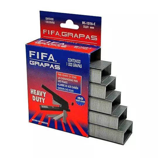GRAPAS FIFA HEAVY 15/16 23.81MM CON 1000, ENGRAPA HASTA 200 HOJAS