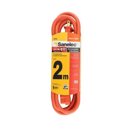 EXTENSIÓN SANTUL 2406 DE 3 CONTAC 2M NARANJA