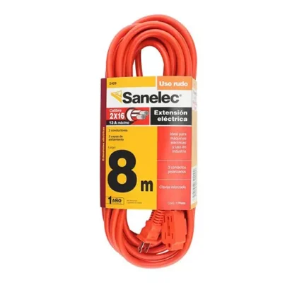 EXTENSIÓN SANTUL 2409 DE 3 CONTAC 8M NARANJA
