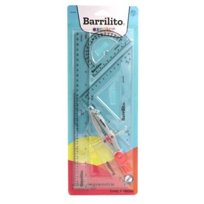 JUEGO DE GEOM GEO30W C/COMPAS DE PREC