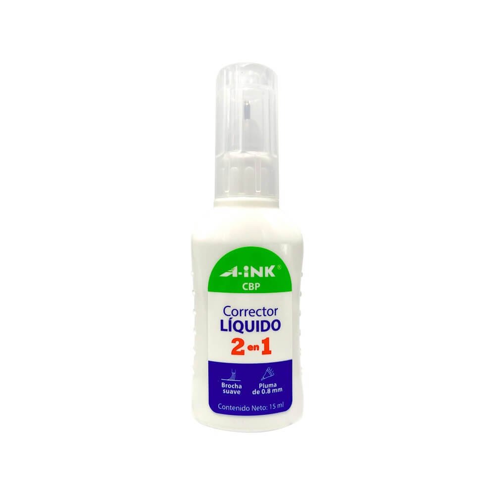 CORRECTOR LIQUIDO MAE A-INK 2 EN 1