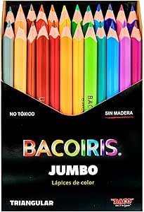 COLORES BACOIRIS TRIANGULARES JUMBO CON 24 PZS