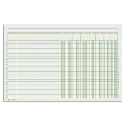 BLOCK TABULAR DE CONCEPTO 8 COLUMNAS PRINTAFORM B-3408 TAMAÑO CARTA 50 HOJAS