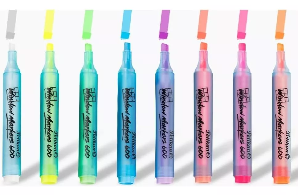 MARCADOR VIDRIO PELIKAN CON 8 COL