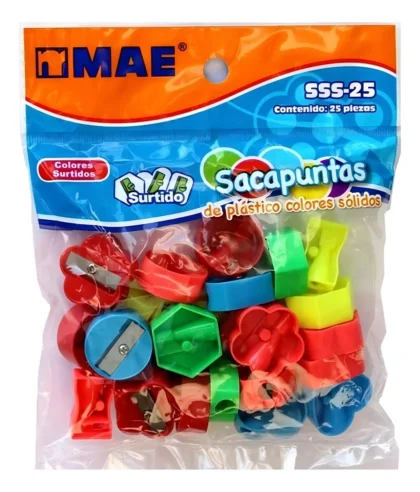 25 SACAPUNTAS DE FIGURAS MAE MODELO SSS-25