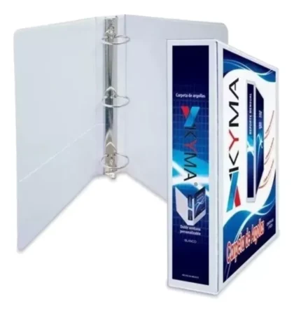 CARPETA KYMA V BLANCA T/E PARA 200 HOJAS 1 PULGADA