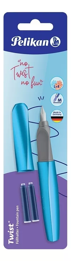 PLUMA FUENTE PELIKAN TWIST AZULU GLAM