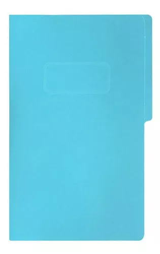 FOLDER CON BROCHE TAMAÑO OFICIO FORTEC AZUL CLARO