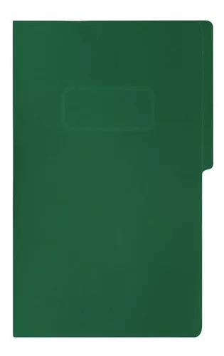 FOLDER CON BROCHE TAMAÑO OFICIO PRESS IRASA VERDE OBSCURO