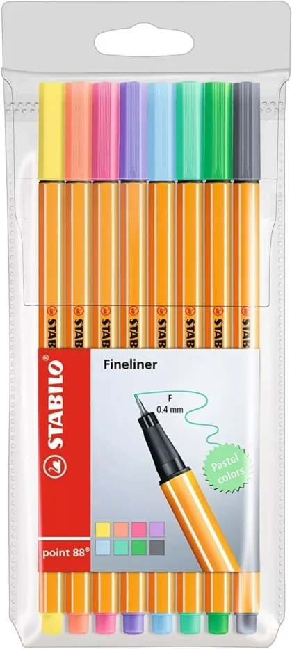 ROTULADOR STABILO POINT 88 PASTEL CON 8