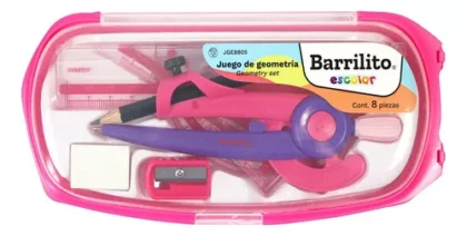 JUEGO DE GEOMÉTRICO ESTUCHE BARRILITO JGE8805