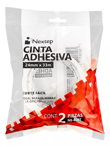 CINTA ADHESIVA NEXTEP 24MMX33M CON 2 PZA
