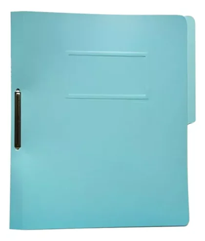FOLDER CON BROCHE TAMAÑO CARTA FORTEC AZUL CLARO