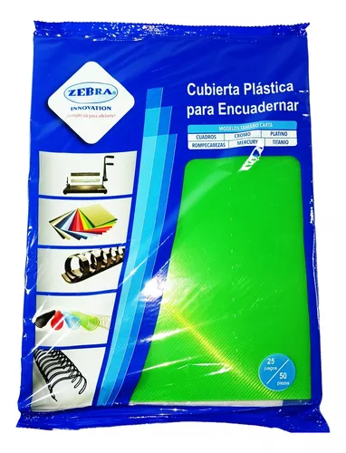 PASTA PARA ENGARGOLADO ZEBRA TAMAÑO CARTA VERDE