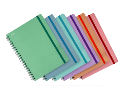 CUADERNO BOOK DOBLE ARILLO PASTEL PRINTAFORM CUADRO CHICO 100 HOJAS