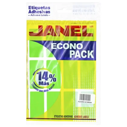 ETIQUETA JANEL ECO NO.24 VERDE 32X64 CON 112