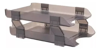 CHAROLA ACRILICO AZOR SABLON 2 NIV TAMAÑO CARTA HUMO