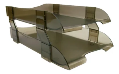 CHAROLA ACRILICO AZOR SABLON 2 NIVELES TAMAÑO OFICIO HUMO