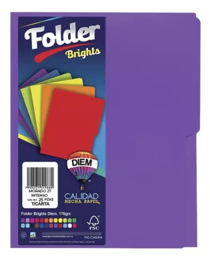 FOLDER DIEM CARTA MORADODO INTENSO 27