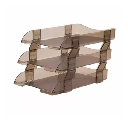 CHAROLA ACRILICO AZOR SABLON 3 NIVELES TAMAÑO OFICIO HUMO