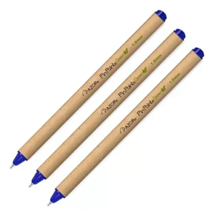 BOLIGRAFO AZOR PIN POINT GREEN 1.0MM MED AZUL