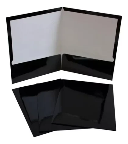 FOLDER PLASTIFICADO FORTEC LUX NEGRO