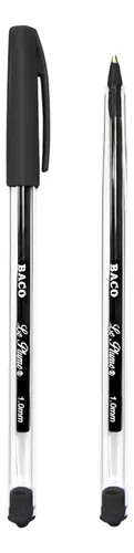 BOLIGRAFO BACO LE PLUME MEDIANO NEGRO