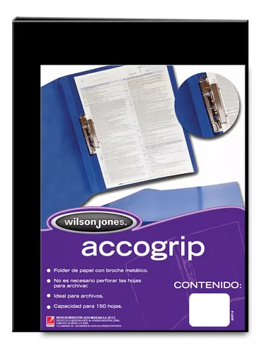 FOLDER CON PALANCA ACCOGRIP TAMAÑO CARTA NEGRO