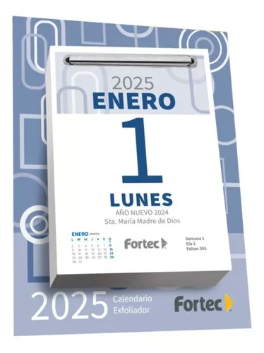CALENDARIO EXFOLIADOR FORTEC 2025