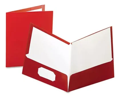 FOLDER PLASTIFICADO FORTEC LUX ROJO