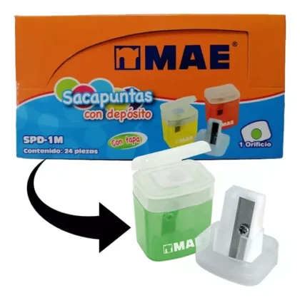 SACAPUNTAS MAE SPD-1M, MEDIANO CON DEPOSITO