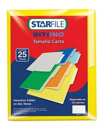 FOLDER STARFILE BITONO CARTA AMARILLO