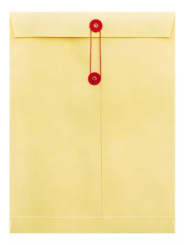 SOBRE BOLSA FORTEC MANILA CON HILO TAMAÑO LEGAL 30.5X39.5