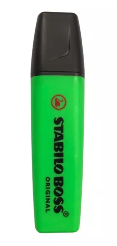 RESALTADOR STABILO BOSS ORIGINAL VERDE NEÓN