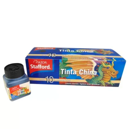 TINTA CHINA STAFFORD AZOR COLOR NEGRO 17 M.